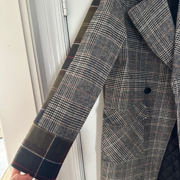 NVLT two tone plaid coat - Picture 2 of 8